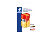 Skrive- & Tegneverktøy - Staedtler Double-hole tub sharpener round BK - 512 006 BK