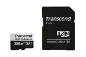 Minnekort - Transcend 350V High Endurance MicroSD/SD - 100MB/s - 256GB - TS256GUSD350V
