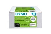 Papir, Fotopapir & Etiketter - DYMO LW multifunksjonelle etiketter, 32mm x 57mm, 6 ruller med 1000 stk. (6000 stk. i alt) - 2093094