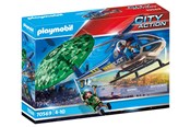 Figurer - Playmobil Politihelikopter: Forfølgelsesjakt med fallskjerm - 70569
