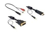 Skjermkabel - DeLOCK video / audio cable kit - 84455
