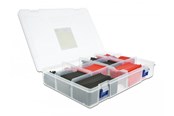 Tilbehør - DeLOCK Heat shrink tube assortment box red / black 520 pieces - 20673