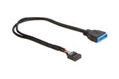 USB - DeLOCK USB internal cable - 9 pin USB header to 19 pin USB 3.0 header - 30 cm - 83281