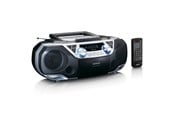 DAB, nettverks- og klokkeradio - Lenco SCD-720SI - Portable Boombox with DAB+/FM radio Bluetooth® CD Casette Recorder and USB player - Silver - DAB/DAB+/FM - Stereo - Sølv - SCD-720SI
