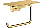 Baderomstilbehør - Hansgrohe addstoris roll holder with shelf polished gold-optic pvd - 41772990