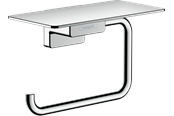 Baderomstilbehør - Hansgrohe addstoris roll holder with shelf chrome - 41772000