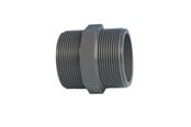 Plastrør og beslag - +GF+ Reducing nipple tp pvc grey 1 1/2" x 1 1/4" - RV0NRF50E