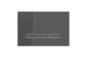 Toaletter, toalettseter, bidéer og reservedeler - Geberit sigma50 actuator plate 246 x 164 x 14 mm deep black/black chrome - 115.671.DW.2