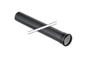 Dreneringsprodukter - Geberit silent afløbsrør 110x250mm 1mf sort pp - 390.501.14.1