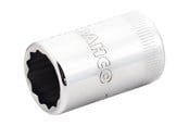 Verktøy - BAHCO 1/2 square drive sockets with metric bi-hex profile 19 mm - 7800DM-19