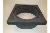 Vannforsyning produkter - Gavatec Square frame for water meter cover ø400 mm in plastic - 14 5820.860