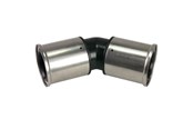 Alu pex-systemer - Henco press bend 45° 63 x 63 mm - 27PK-6363