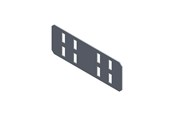 Skuffer & samleskinne kanaler - Wibe Side coupler zm 150x60/1.5 - CSU86030000
