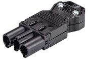 Kabler og ledninger - Wieland Gst18i3 plug male 3-pole 250v/20a 0.75-2.5mm2 ø=6.5-10.5mm black 92.732.3053.1 - 92.732.3053.1