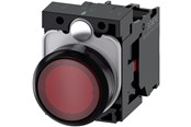 Trykknapper & Signalenheter - Siemens Illuminated pushbutton red - 3SU1102-0AB20-1CA0