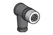 Sensor-teknologi - TELEMECANIQUE SENSORS Plug m12 5 pol female elbowel metal - XZCC12FCM50B