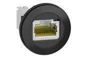 Trykknapper & Signalenheter - Schneider Electric Rj45 port for ø22 mm mounting for ethernet female/female connector on both sides - XB5PRJ45