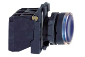 Trykknapper & Signalenheter - Schneider Electric Harmony lamp print complete with led and flat printing surface with spring return in blue color 24vac / dc supply 1xno + 1xnc xb5aw36b5 - XB5AW36B5