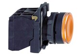 Trykknapper & Signalenheter - Schneider Electric Harmony lamp print complete with led and flat printing surface with spring return in orange color 24vac / dc supply 1xno + 1xnc xb5aw35b5 - XB5AW35B5