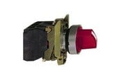 Trykknapper & Signalenheter - Schneider Electric Harmony rotary switch complete with led and 2 fixed positions in red 24vac / dc 1xno + 1xnc xb4bk124b5 - XB4BK124B5