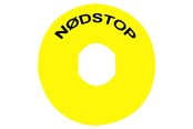 Trykknapper & Signalenheter - Schneider Electric Yellow legend dia60 nodstop with logo is - ZBY9830