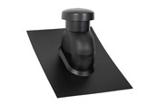 Tak & Fasade - SABETOFLEX roof hood 5-45° ø160 black abs - UNP111600545