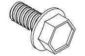 Switchboxes og skap - Cubic Thread forming hex flange head screw din7500 form d - 2012-0816