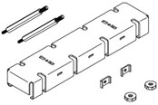 Switchboxes og skap - Cubic Protection busbar holder inlet cpl s225 - 0880-0200S