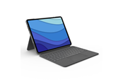 Tastatur - Logitech Combo Touch for iPad Pro 12.9'' - UK - Tastatur & Foliosett - Engelsk (Storbritannia) - Grå - 920-010214