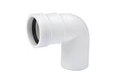 Dreneringsprodukter - Wavin Wafix pp bend 88.5° x 32 mm white - 1440304