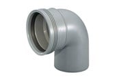 Dreneringsprodukter - Wavin Wafix pp bend 88.5° x 110 mm grey - 1450343