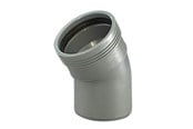 Dreneringsprodukter - Wavin Wafix pp bend 30° x 110 mm grey - 1450341