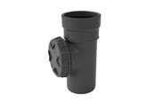 Dreneringsprodukter - Wavin Wafix pp acces pipe 75 mm with cover grey - 1450920