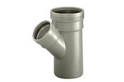 Dreneringsprodukter - Wavin Wafix pp branch 45° ø110 x ø100 mm grey - 1450446