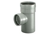 Dreneringsprodukter - Wavin Wafix pp branch 88.5° ø75 x ø75 mm grey - 1450425