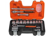Verktøy - BAHCO 1/2 socket set 23 pcs inch 3/8-1.1/4 - S240AF