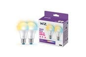 Smarthus - WiZ Tunable A60 E27 Smart LED-pære 2-pakning - Dimbar varm til kald hvit LED - 929003781942