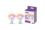 Smarthus - WiZ Color GU10 Smart Spot Light 2-pakning - RGB/16 millioner farger + dimbar hvit LED - 929003772342