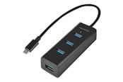 USB-hub - AXAGON HUE-S2C - hub - 4 ports USB-hub - USB 3.2 - 4 porter - Svart - HUE-S2C