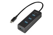 USB-hub - AXAGON HUE-S2C - hub - 4 porter USB-hub - USB 3.2 - 4 porter - Svart - HUE-S2C