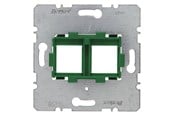 Switch - Berker Supporting plate 2gang for modular jacks - 454104