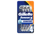 Barberingsutstyr - Gillette Sensor3 Engangshøvel x4 - 7702018490240