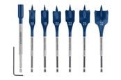 Bormaskin & Bits - Bosch Flat Milling Drill Bit Set Self-Cut 16-32 mm 7 Bits - 2608900334