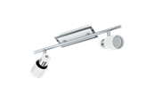 Lamper - EGLO DAVIDA spot rail 2L chrome/white - 92085