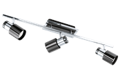 Lamper - EGLO DAVIDA spot rail 3L chrome/black - 30834