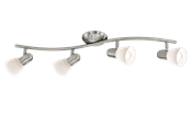 Lamper - EGLO DAKAR 1 spot rail 4L brushed steel/white - 88474