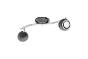 Lamper - EGLO BIMEDA spot rail 2L smoke colored nickel/chrome - 31006