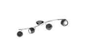Lamper - EGLO BIMEDA spot rail 4L smoke-coloured nickel/chrome - 31008