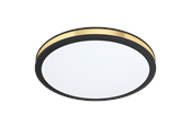 Lamper - EGLO PESCAITO ceiling lamp Ø280 mm black/gold - 99406
