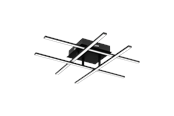 Lamper - EGLO LASANA 3 wall/ceiling lamp 3000K black - 99316